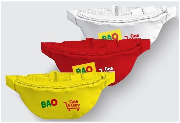 Sacoches banane personnalisées BAO Cash & Carry