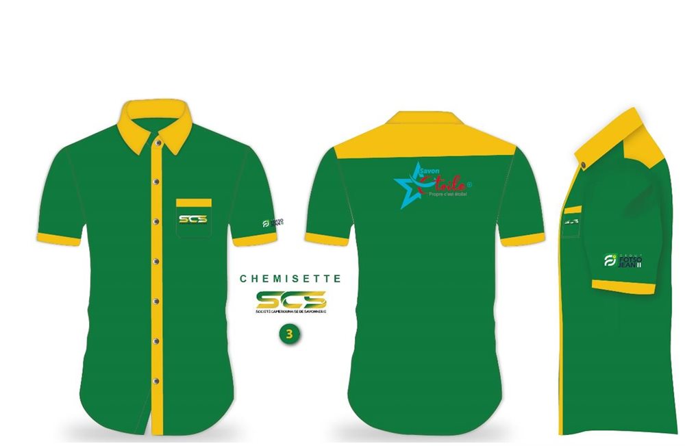 Chemisette verte brodée du personnel SCS